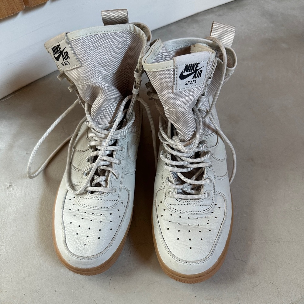 Nike Air Force 1 High Top AF1 Light Bone Women’s Shoes US7.5